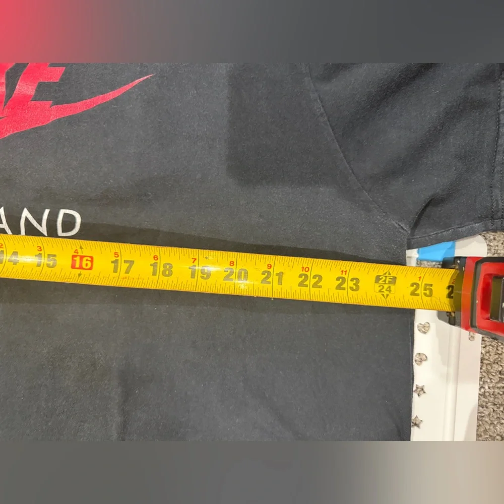 Nike Portland Graphic T-Shirt Mens 2XL Black Red Swoosh Logo Short Sleeve Tee‎